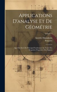 Front cover_Applications D'analyse Et De Géométrie