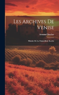 Front cover_Les Archives De Venise