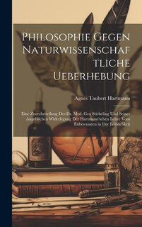 Couverture_Philosophie Gegen Naturwissenschaftliche Ueberhebung