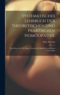 Couverture_Systematisches Lehrbuch Der Theoretischen Und Praktischen Homöopathie