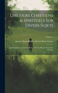Front cover_Discours Chrétiens & Spirituels Sur Divers Sujets