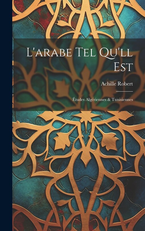 Front cover_L'arabe Tel Qu'll Est
