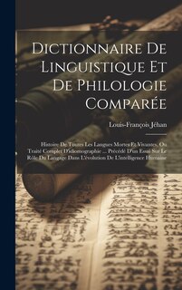Couverture_Dictionnaire De Linguistique Et De Philologie Comparée
