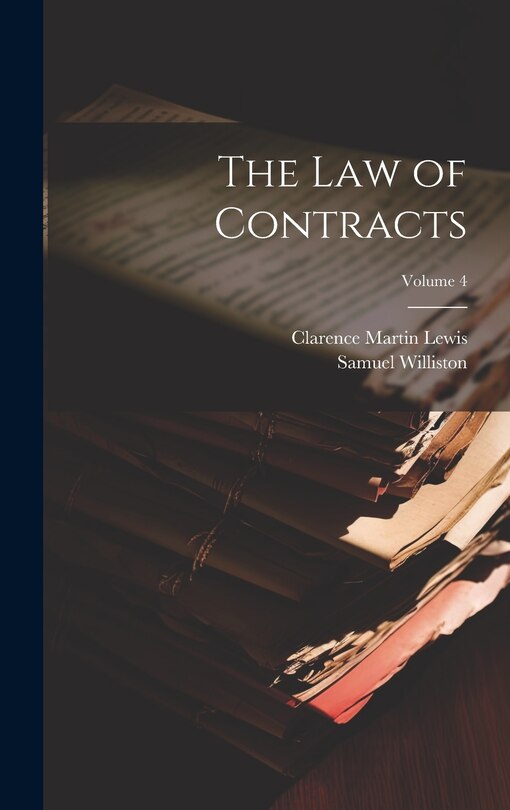 Couverture_The Law of Contracts; Volume 4