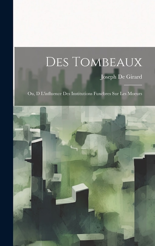 Couverture_Des Tombeaux