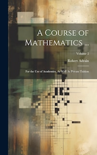 Couverture_A Course of Mathematics ...