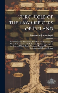 Couverture_Chronicle of the Law Officers of Ireland