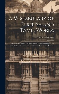 Front cover_A Vocabulary of English and Tamil Words