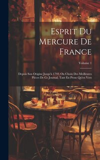 Couverture_Esprit Du Mercure De France