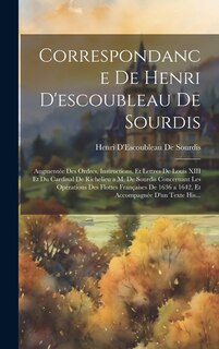 Front cover_Correspondance De Henri D'escoubleau De Sourdis