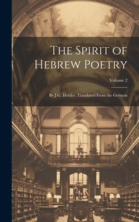 Front cover_The Spirit of Hebrew Poetry