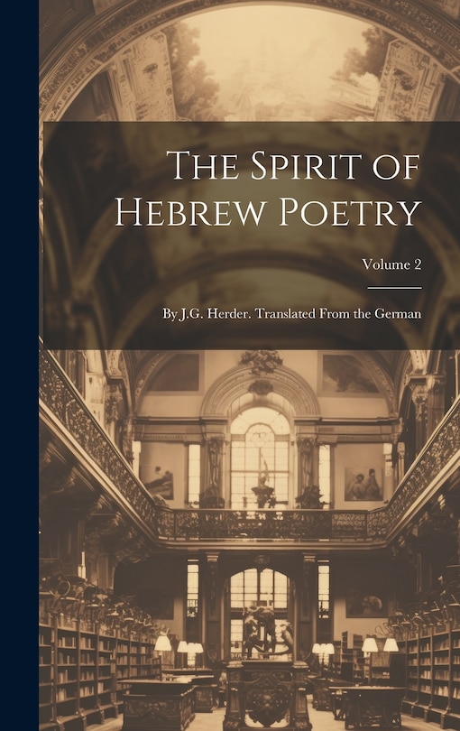 Front cover_The Spirit of Hebrew Poetry