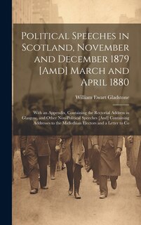 Front cover_Political Speeches in Scotland, November and December 1879 [Amd] March and April 1880