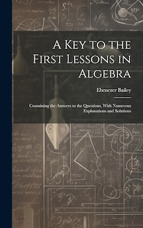 Front cover_A Key to the First Lessons in Algebra