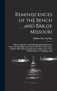 Couverture_Reminiscences of the Bench and Bar of Missouri