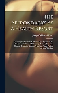 Couverture_The Adirondacks As a Health Resort