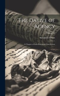 Front cover_The Dative of Agency