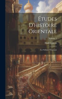 Front cover_Études D'histoire Orientale