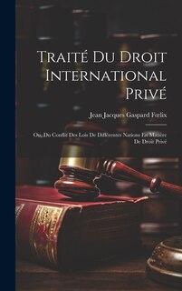 Front cover_Traité Du Droit International Privé