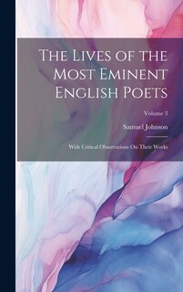 Front cover_The Lives of the Most Eminent English Poets