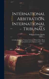 Couverture_International Arbitration. International Tribunals