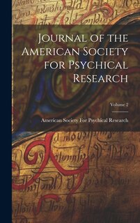 Front cover_Journal of the American Society for Psychical Research; Volume 2
