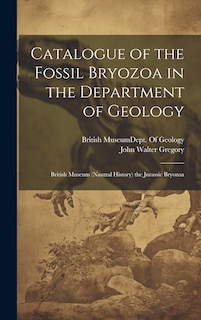 Front cover_Catalogue of the Fossil Bryozoa in the Department of Geology