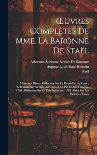 Couverture_OEuvres Complètes De Mme. La Baronne De Staël