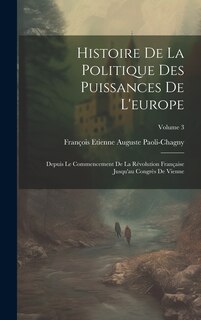 Couverture_Histoire De La Politique Des Puissances De L'europe
