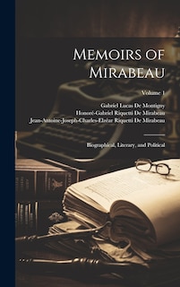 Front cover_Memoirs of Mirabeau