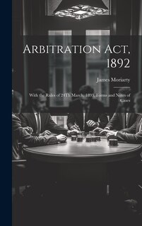 Front cover_Arbitration Act, 1892