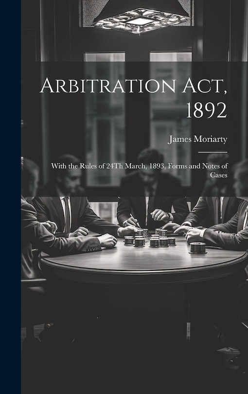 Front cover_Arbitration Act, 1892