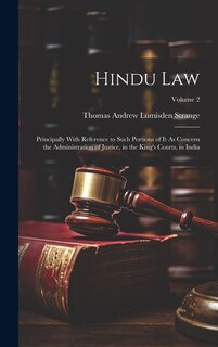 Couverture_Hindu Law