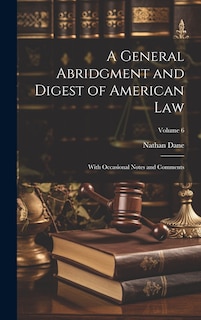 Couverture_A General Abridgment and Digest of American Law