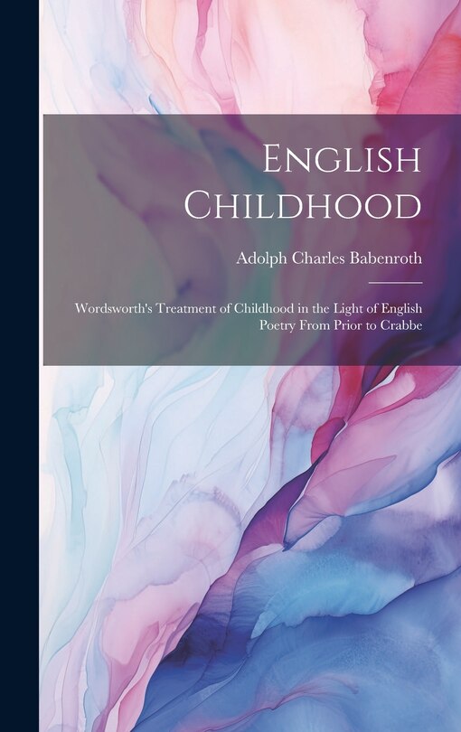 Front cover_English Childhood