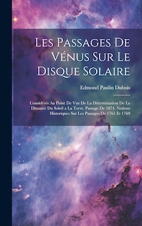 Front cover_Les Passages De Vénus Sur Le Disque Solaire