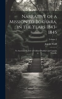 Couverture_Narrative of a Mission to Bokhara, in the Years 1843-1845