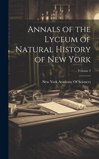 Front cover_Annals of the Lyceum of Natural History of New York; Volume 2