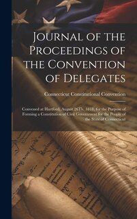 Front cover_Journal of the Proceedings of the Convention of Delegates