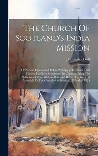 Front cover_The Church Of Scotland's India Mission