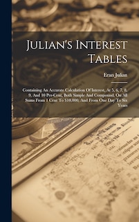 Couverture_Julian's Interest Tables