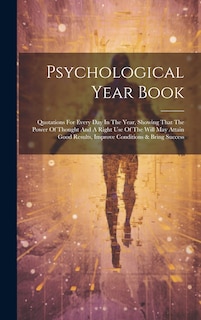 Couverture_Psychological Year Book