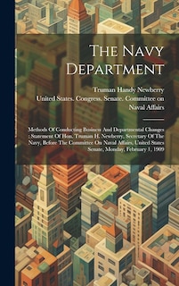 Front cover_The Navy Department