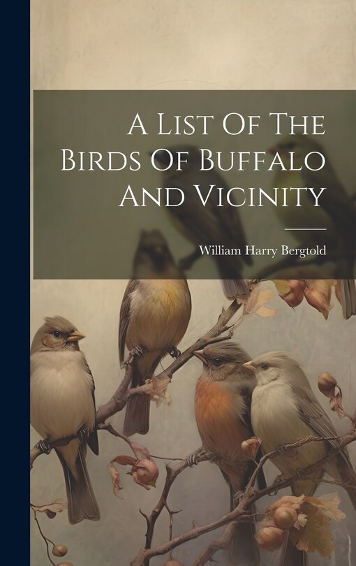 Couverture_A List Of The Birds Of Buffalo And Vicinity