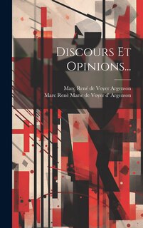 Front cover_Discours Et Opinions...
