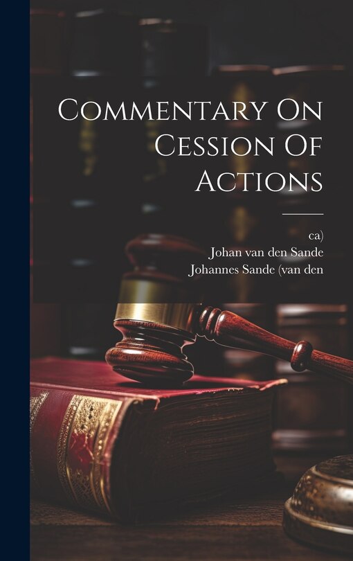Front cover_Commentary On Cession Of Actions