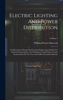 Front cover_Electric Lighting And Power Distribution