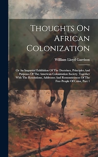 Couverture_Thoughts On African Colonization