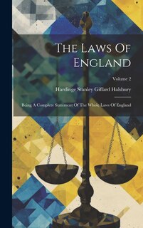 Couverture_The Laws Of England