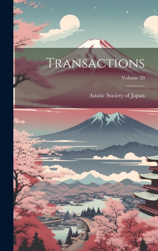 Front cover_Transactions; Volume 20